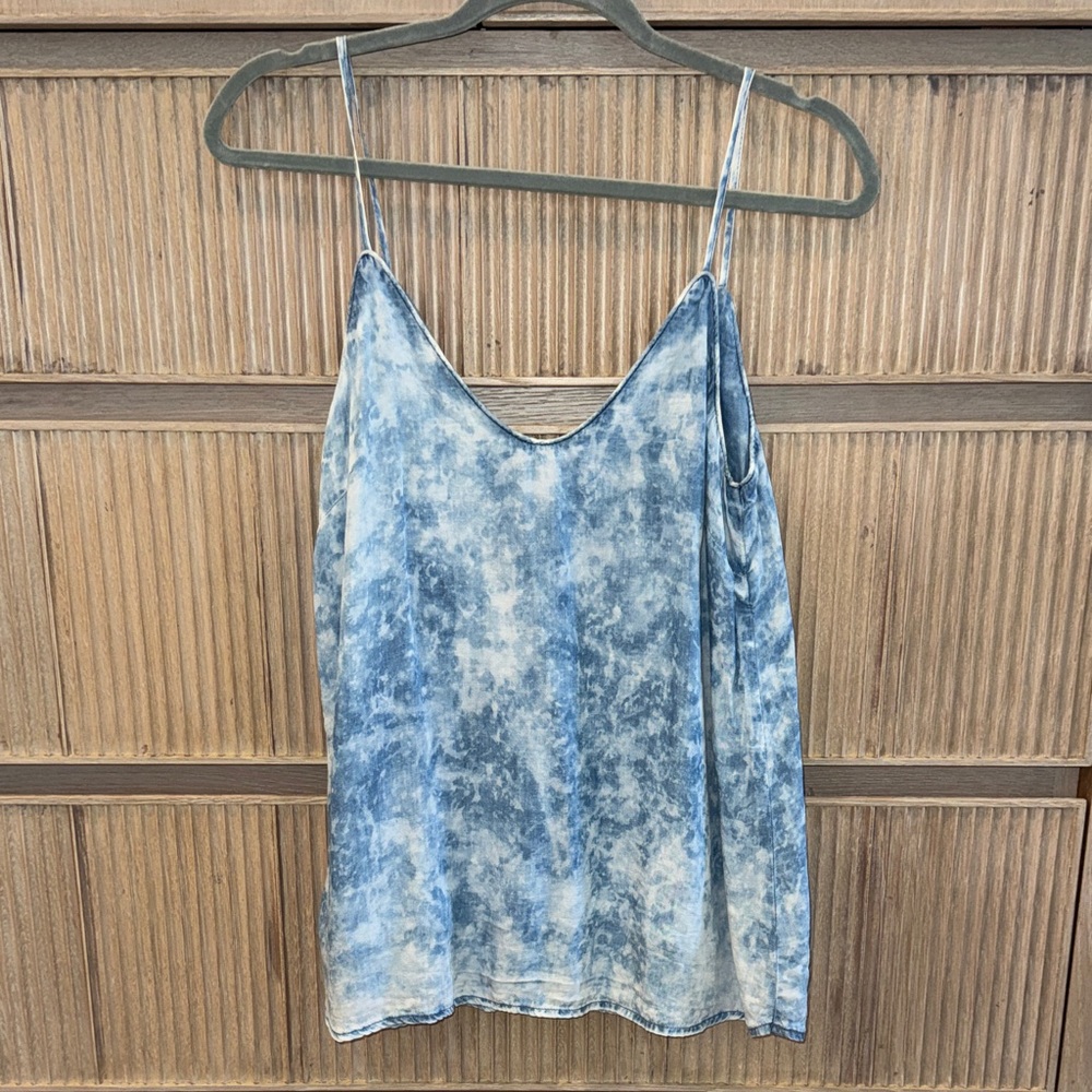 Cloth & Stone Blue Marble Camisole